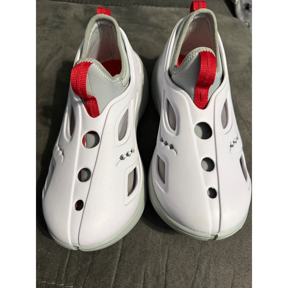 Saucony x Tombogo Butterfly White Grey Red Modular Sneakers Shoes Mens